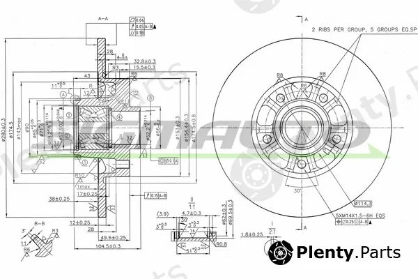 Sigmauto DBC602S — Brake Disc