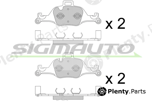 Sigmauto SPB777 — Brake Pad Set, disc brake