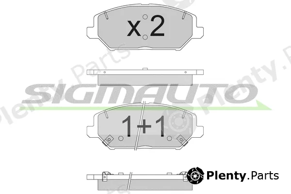 Sigmauto SPB786 — Brake Pad Set, disc brake