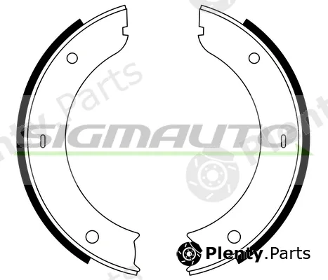 Sigmauto SFA133 — Brake Shoe Set, parking brake