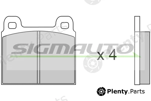 Sigmauto SPA011 — Brake Pad Set, disc brake