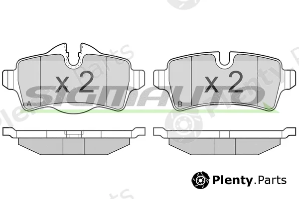Sigmauto SPB305 — Brake Pad Set, disc brake