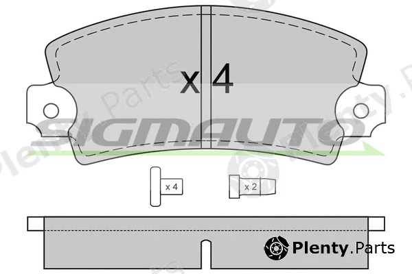 Sigmauto SPA220 — Brake Pad Set, disc brake