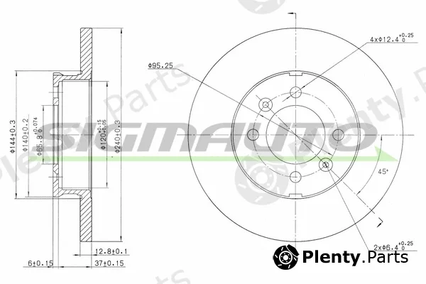 Sigmauto DBA123S — Brake Disc