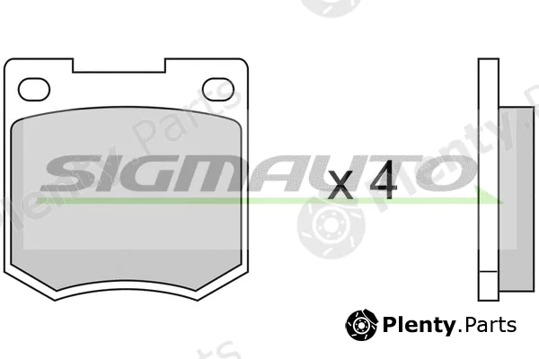Sigmauto SPA020 — Brake Pad Set, disc brake