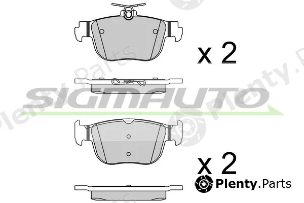 Sigmauto SPB921 — Brake Pad Set, disc brake