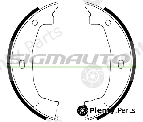 Sigmauto SFA079 — Brake Shoe Set, parking brake