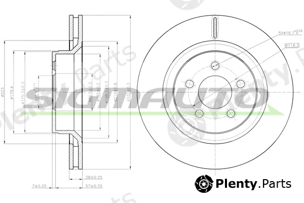 Sigmauto DBC145V — Brake Disc