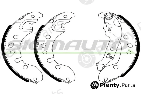 Sigmauto SFA448 — Brake Shoe Set