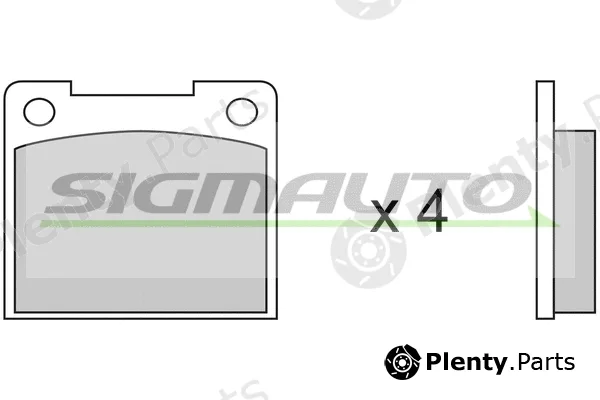 Sigmauto SPA019 — Brake Pad Set, disc brake