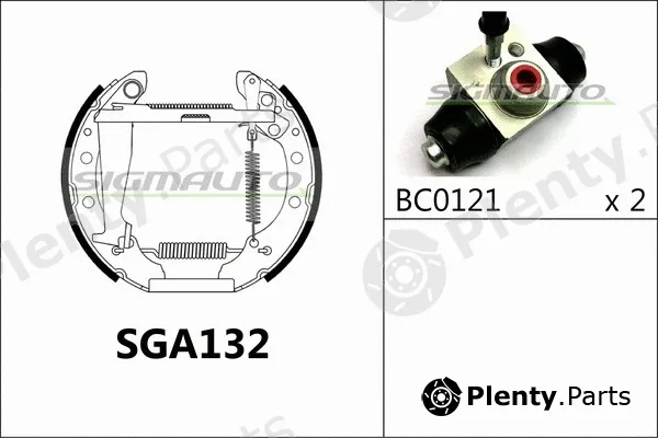 Sigmauto SGA132 — Brake Shoe Set