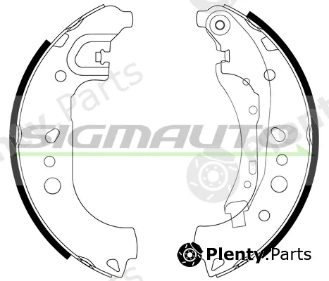 Sigmauto SFA332 — Brake Shoe Set