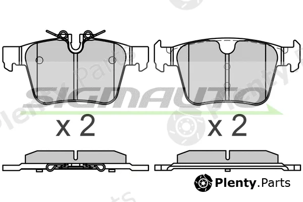 Sigmauto SPB664 — Brake Pad Set, disc brake