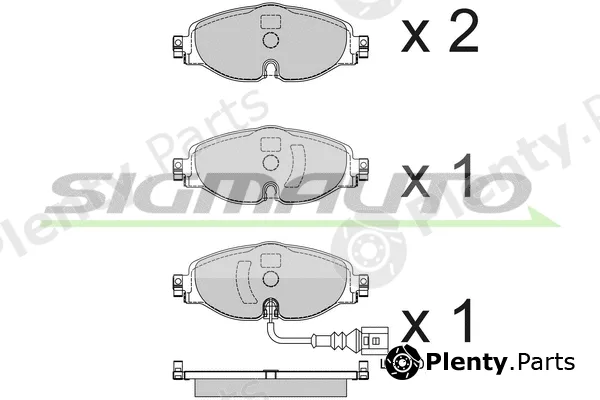 Sigmauto SPB782 — Brake Pad Set, disc brake