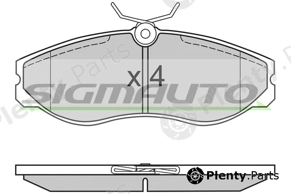 Sigmauto SPA624 — Brake Pad Set, disc brake