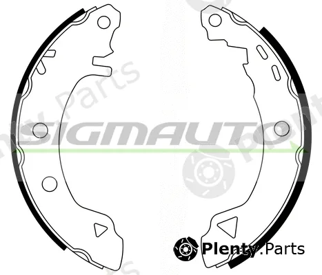 Sigmauto SFA418 — Brake Shoe Set