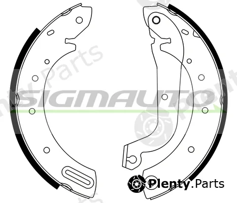 Sigmauto SFA864 — Brake Shoe Set