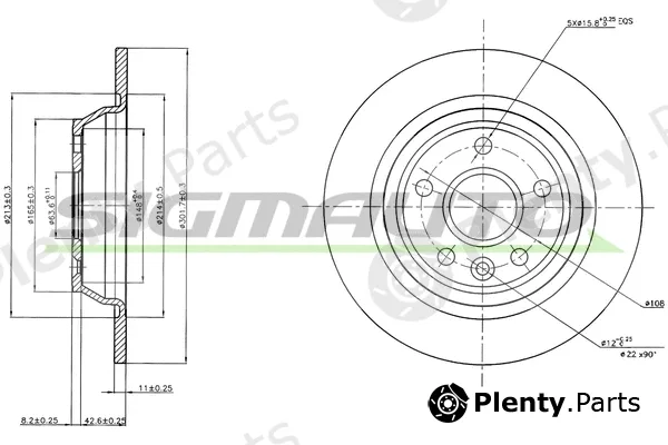 Sigmauto DBB616S — Brake Disc