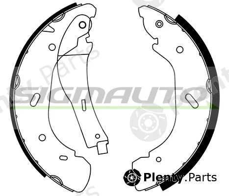 Sigmauto SFA239 — Brake Shoe Set