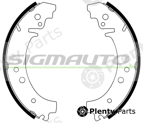 Sigmauto SFA160 — Brake Shoe Set