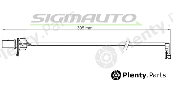Sigmauto WI0914 — Warning Contact, brake pad wear