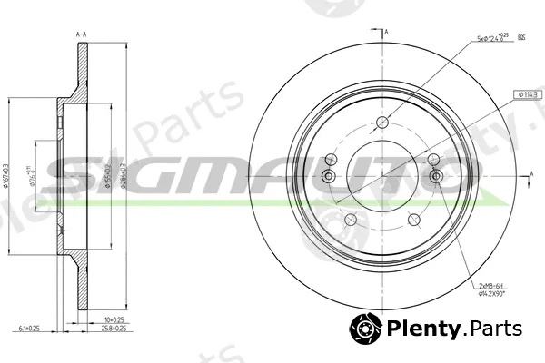 Sigmauto DBC604S — Brake Disc