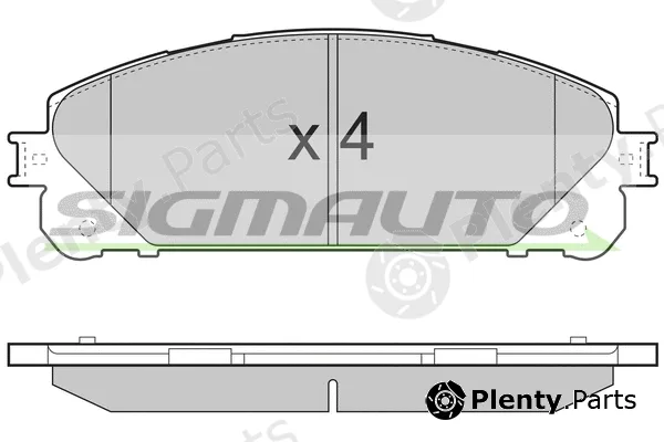 Sigmauto SPB481 — Brake Pad Set, disc brake