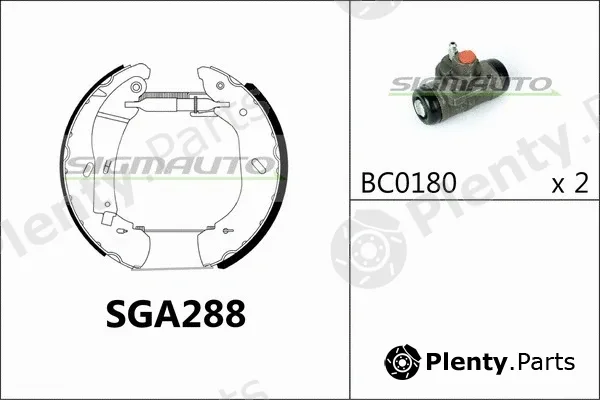 Sigmauto SGA288 — Brake Shoe Set