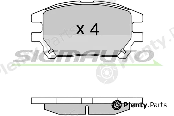 Sigmauto SPB622 — Brake Pad Set, disc brake
