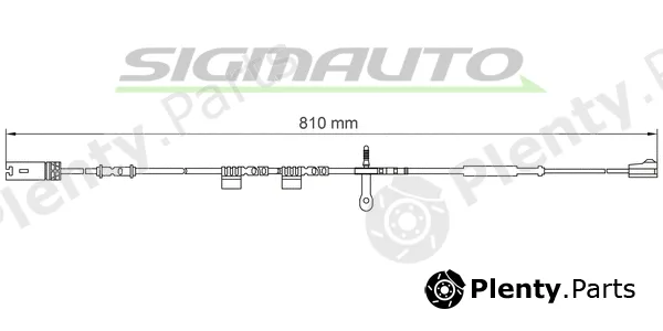 Sigmauto WI0700 — Warning Contact, brake pad wear