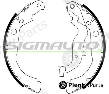 Sigmauto SFA447 — Brake Shoe Set