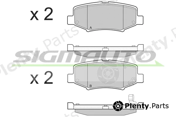 Sigmauto SPB398 — Brake Pad Set, disc brake