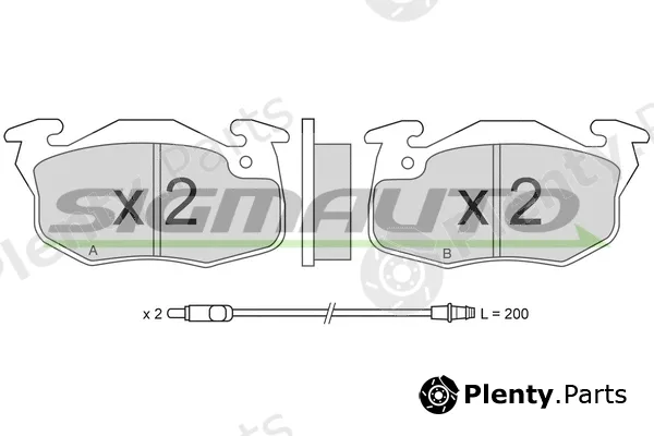 Sigmauto SPA269 — Brake Pad Set, disc brake