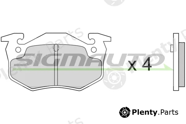 Sigmauto SPA217 — Brake Pad Set, disc brake