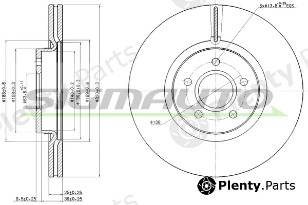 Sigmauto DBB649V — Brake Disc