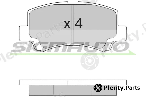 Sigmauto SPA894 — Brake Pad Set, disc brake