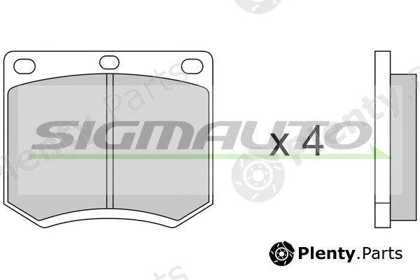 Sigmauto SPA139 — Brake Pad Set, disc brake