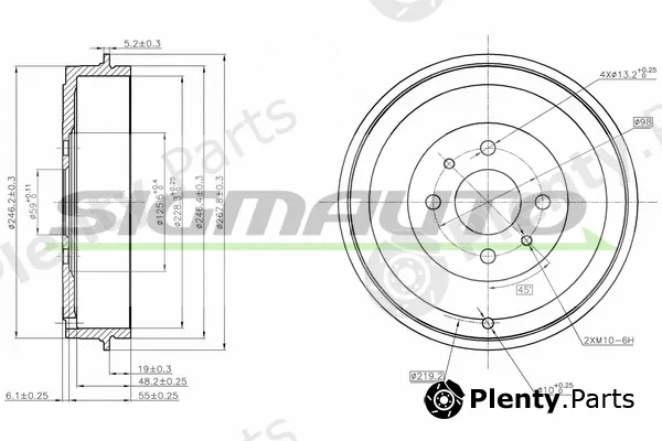 Sigmauto DR5267 — Brake Drum