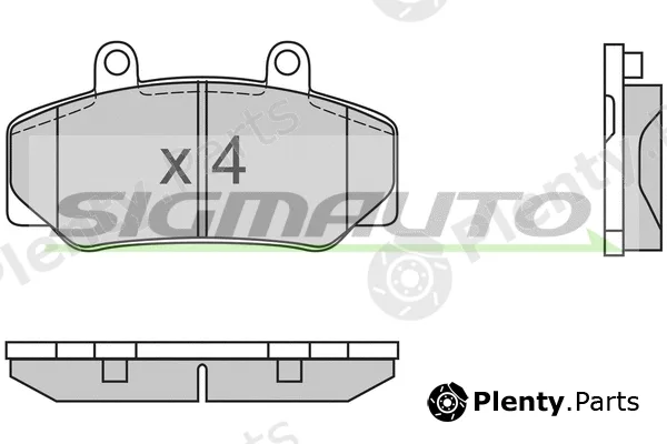 Sigmauto SPA386 — Brake Pad Set, disc brake