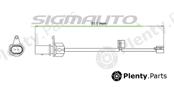 Sigmauto WI0946 — Warning Contact, brake pad wear