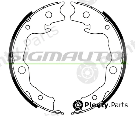 Sigmauto SFA976 — Brake Shoe Set, parking brake