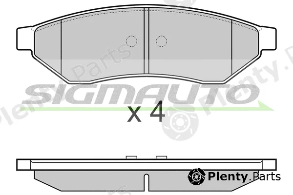 Sigmauto SPB162 — Brake Pad Set, disc brake