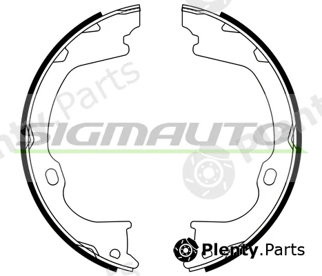 Sigmauto SFD986 — Brake Shoe Set, parking brake