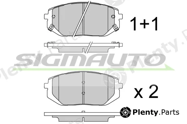 Sigmauto SPB929 — Brake Pad Set, disc brake