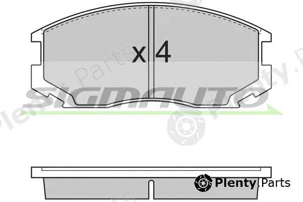Sigmauto SPA732 — Brake Pad Set, disc brake