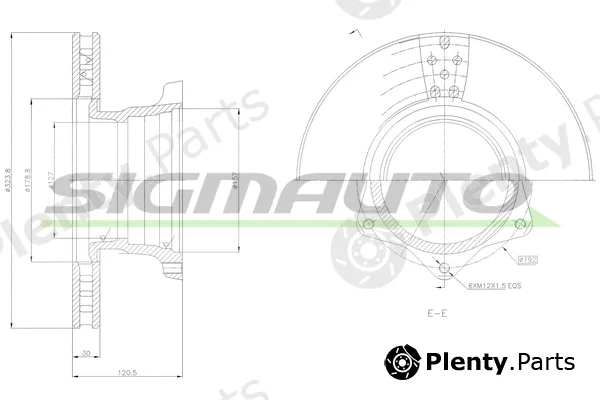 Sigmauto DB0165V — Brake Disc