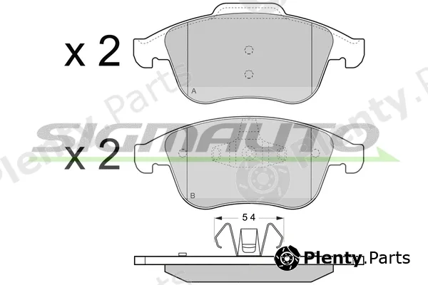Sigmauto SPB430 — Brake Pad Set, disc brake