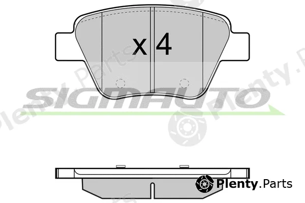 Sigmauto SPB429 — Brake Pad Set, disc brake