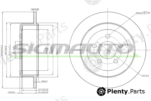 Sigmauto DBB760S — Brake Disc