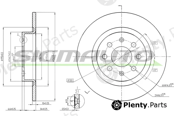 Sigmauto DBB299S — Brake Disc